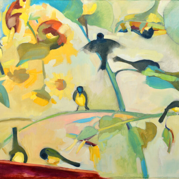 "The Bird Market" Oil on canvas Size: 90 x 120 cm, 2020