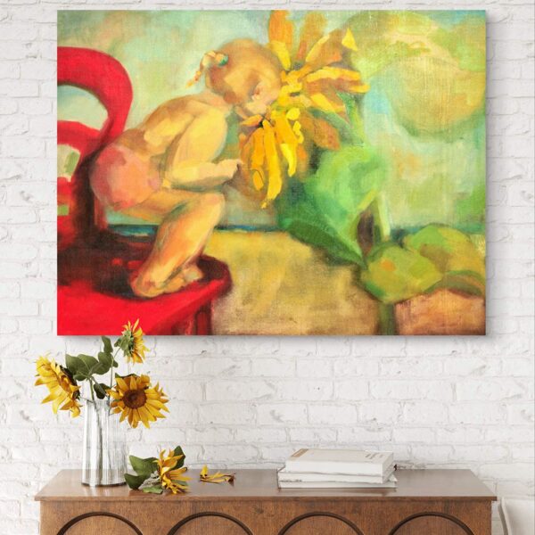 "The Little Sunshine" Oil on canvas Size:100 x 120 cm, 2012