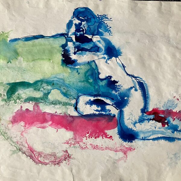 "Meet yourself II" Ink on paper Size: 30 x 40 cm, 2019