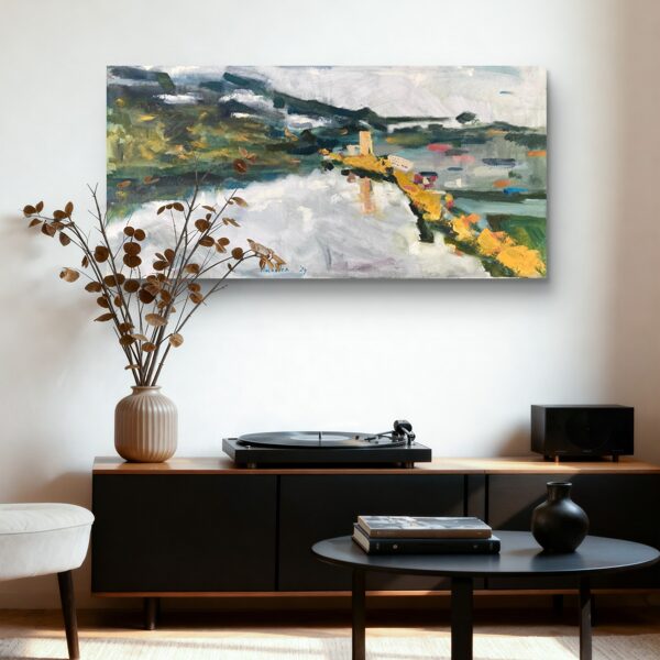 "Notodden" Oil on canvas Size: 60 x  90 cm, 2024