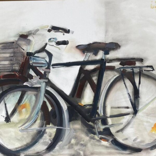 "Just the two of us" Oil on canvas Size: 100 x 80  cm, 2025