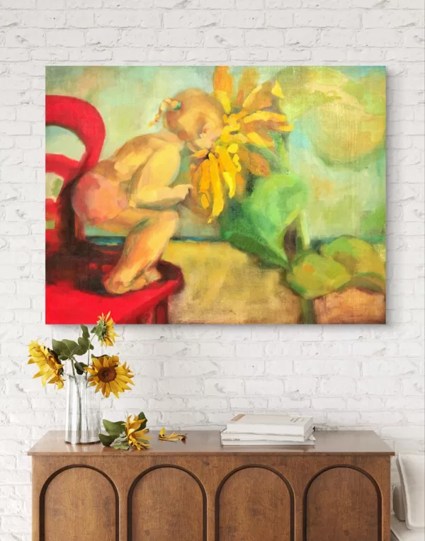 "The Little Sunshine" Oil on canvas Size:100 x 120 cm, 2012