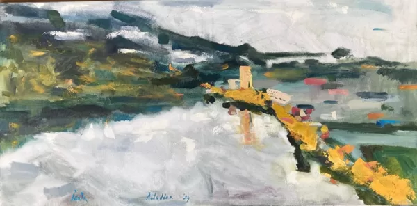 "Notodden" Oil on canvas Size: 60 x  90 cm, 2024