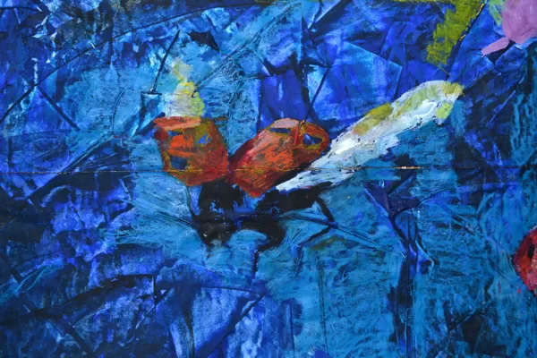 "Night hunt across the meadow" detail